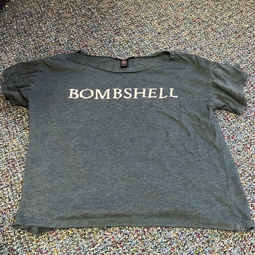 Victorias Secret gray Bombshell sleep tee. Size Large.